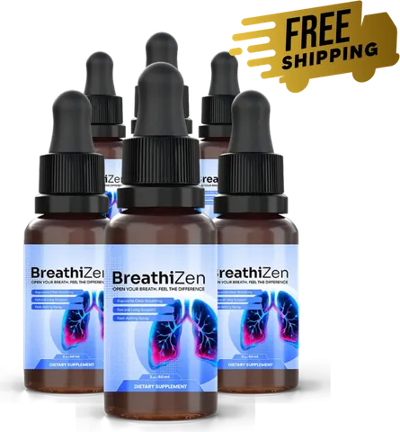 6 bottles of BreathiZen liquid dropper
